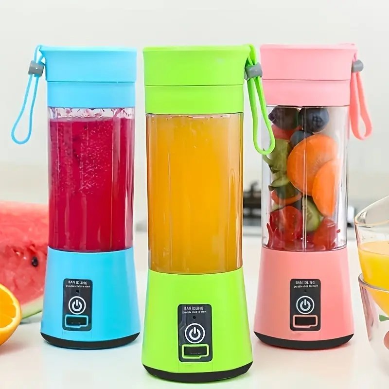 Wireless Portable Blender 6-leaf Blade USB Rechargeable Mini Juice Blender Suitable For Juice Shakes Vegetable Mini Juicing Cups