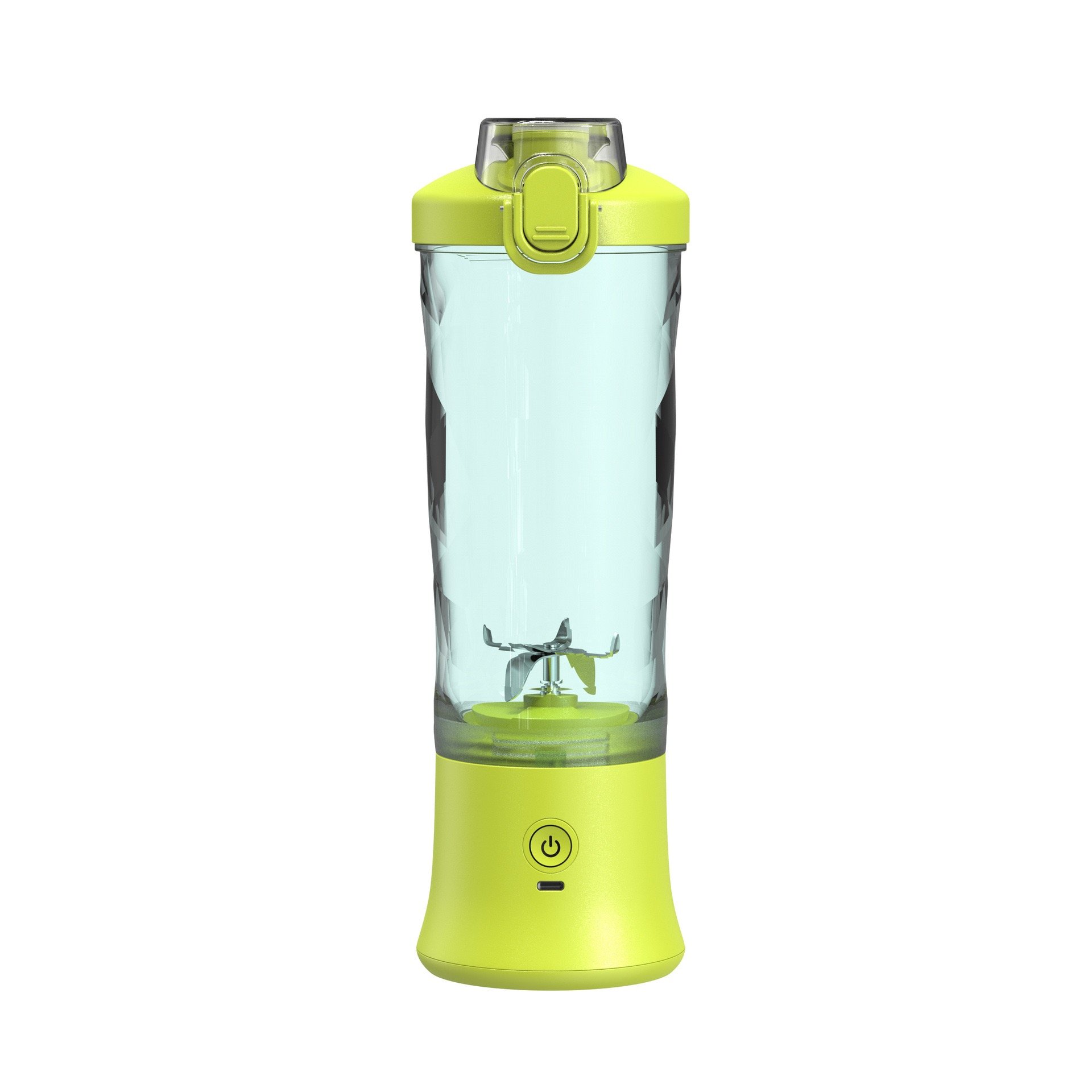 2024 Big Capacity New Product Idea Unique Design 600ml Portable Personal Black Blender Waterproof For Home Use With Drink Lid