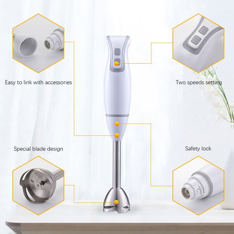 High Quality Hand Mixer Portable Kitchen Electric Plastic Immersion Hand Blender