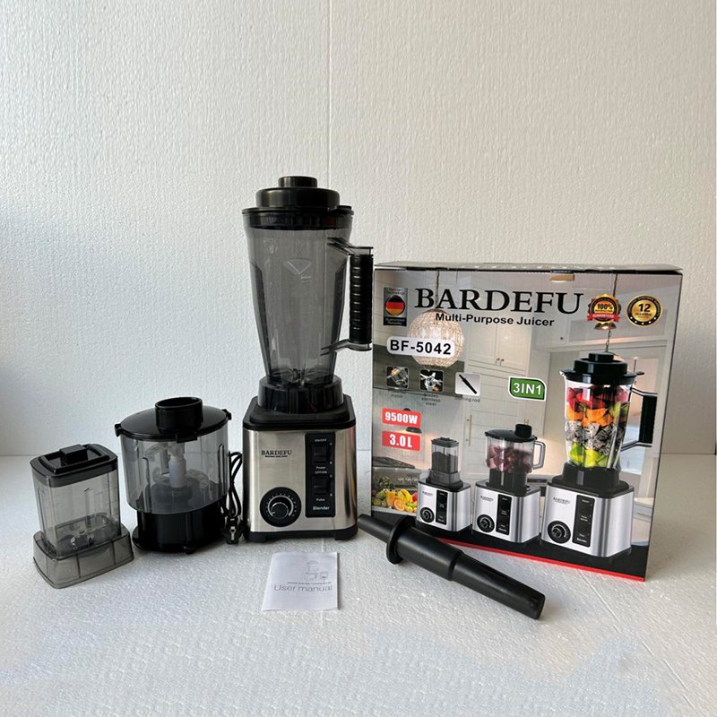 3 In 1 Blender Food Fruit Bean Coffee Machine Heavy Duty Mixeur Blender 3L Processor Blender Machine