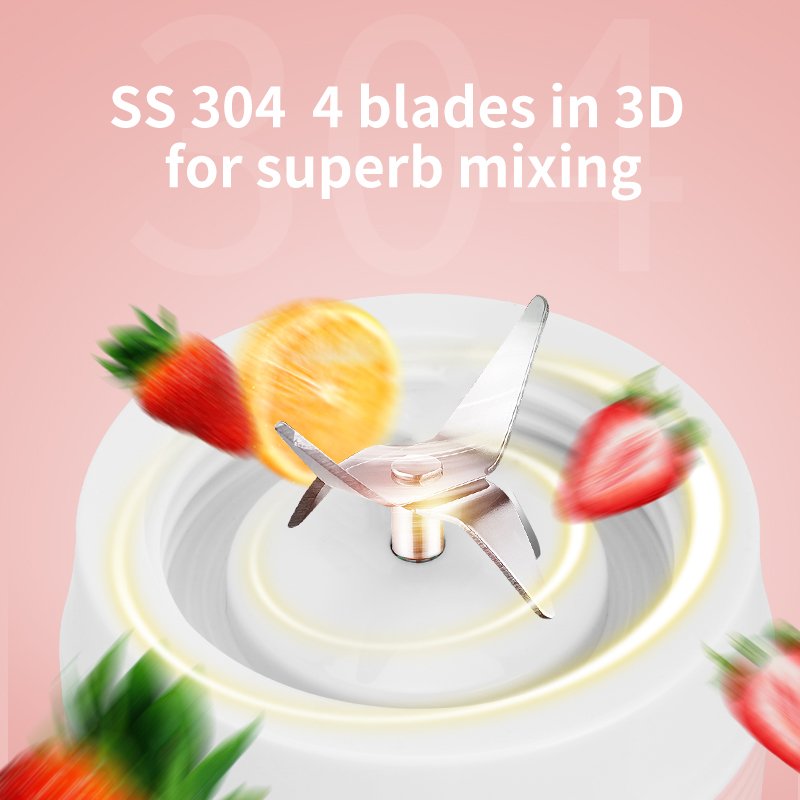 Hot sell new design 300ml mini travel rechargeable USB portable sport blender juicer cup