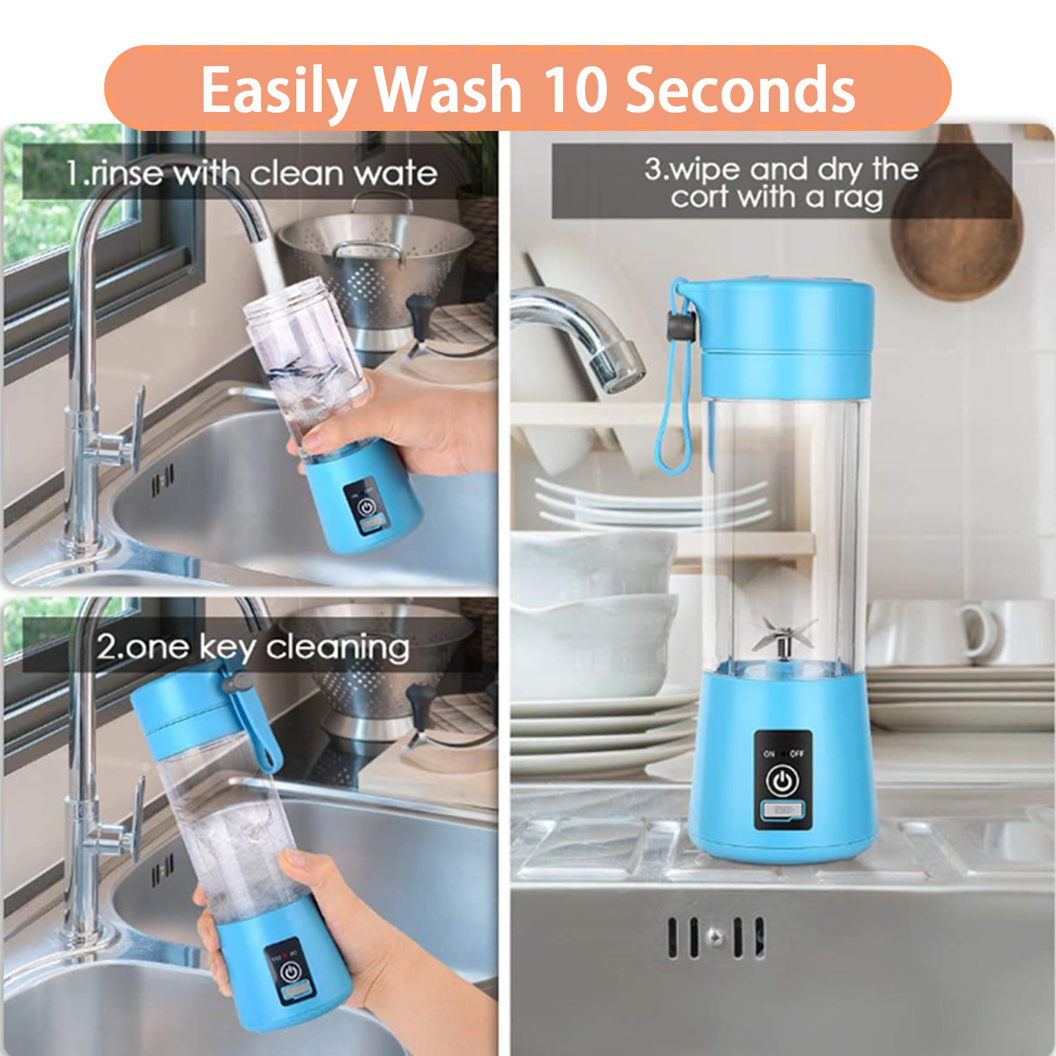 Factory wholesale Mini Fresh Juice Juicer Mixeur Fruit Mixer Bottle Liquidificador Licuadora Portatil Smoothie Portable Blenders
