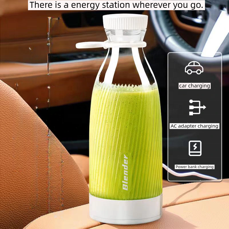 Electric Personal Mini Fruit Juicer Ice Smoothie Mini Home USB Rechargeable Portable Blender