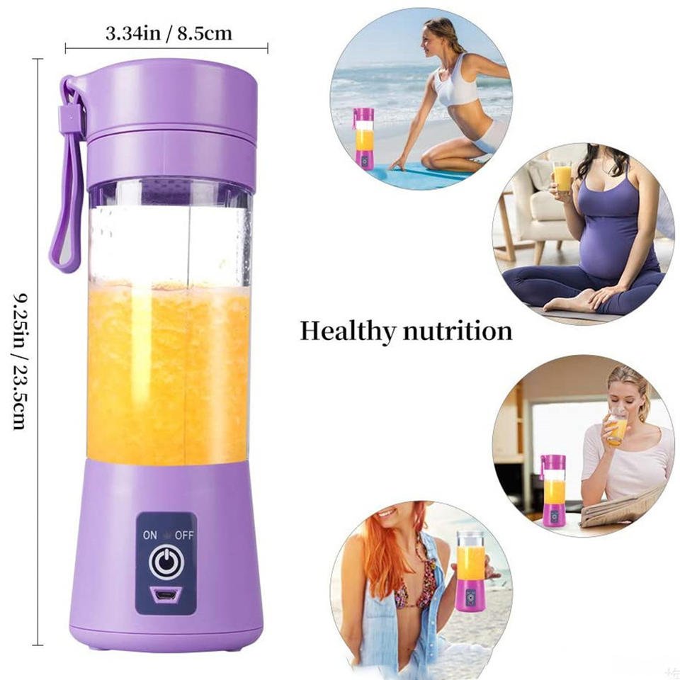 Fresh Fruit Personal Wireless Mini USB Rechargeable Juicer Blender Rechargeable Electric Juicer Blender