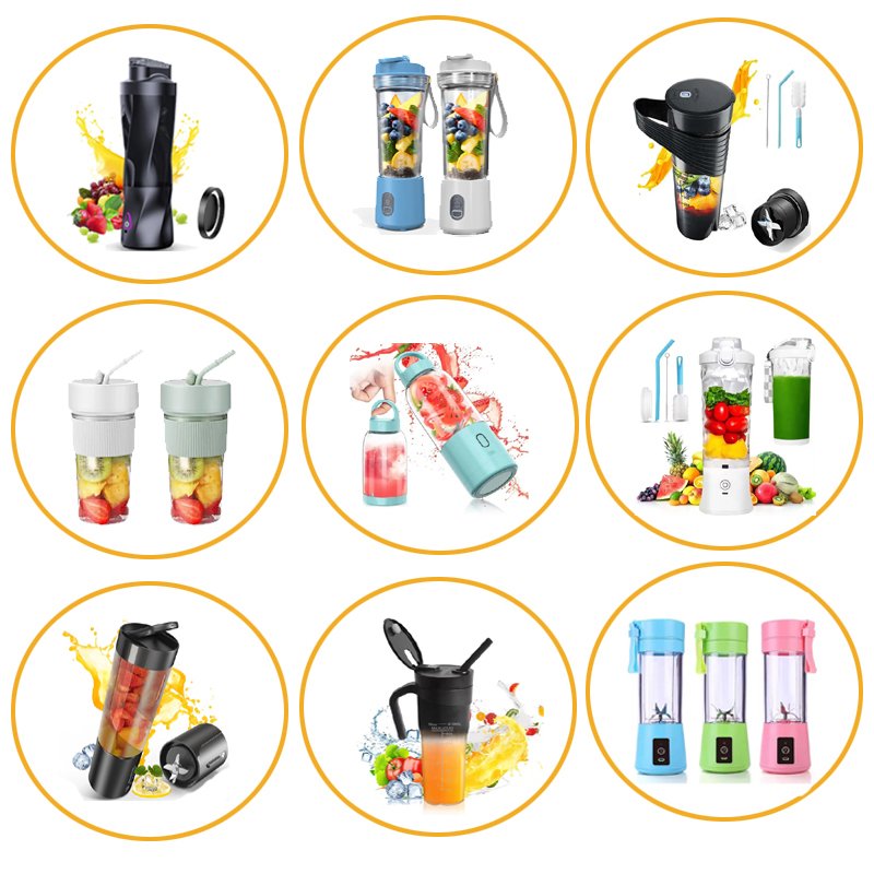Multi-purpose smart 6 blades usb type mini portable sport bottle drink mixer fruit extractors smoothie hand blender for juices
