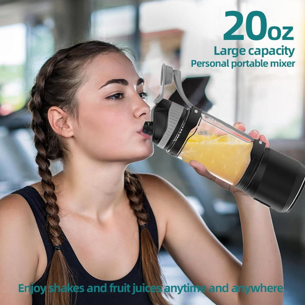 sports blender portable bottle fruit juicer USB type-C rechargeable personal portable smoothie blender
