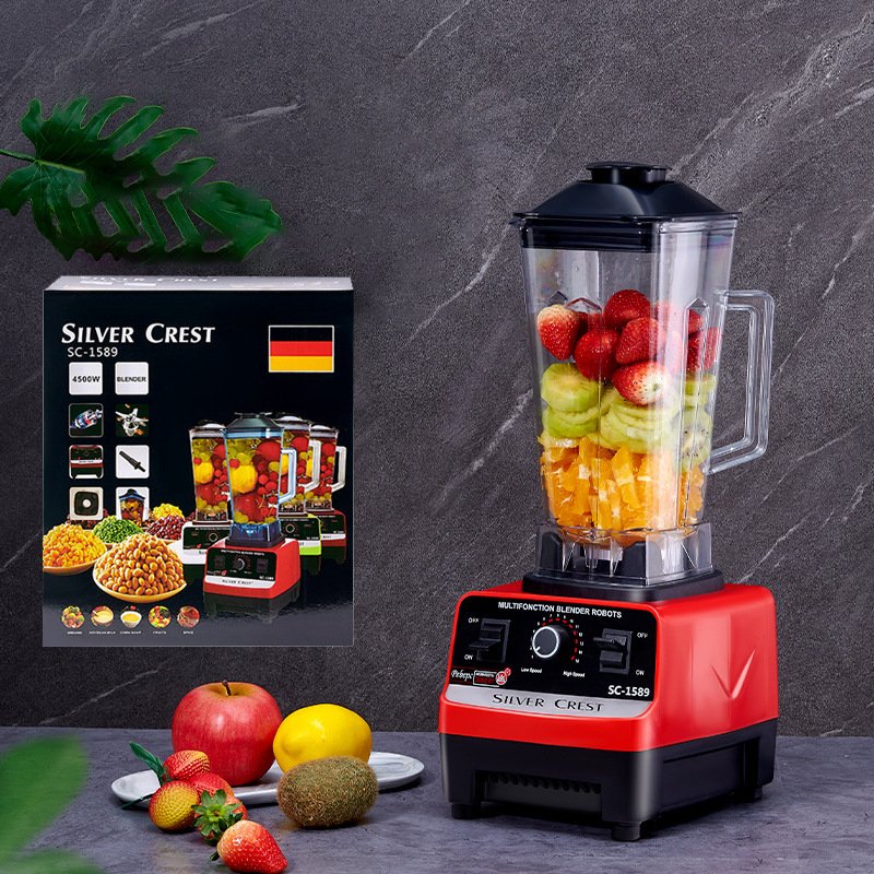 2 in 1 2cup 4500w kitchen appliances heavy duty commercial mixer smoothie juicer food processor silver crest blender