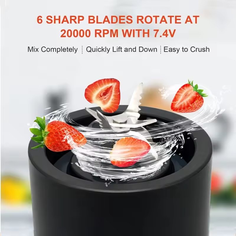 Portable Blender 530ML Rechargeable USB Juicer Cup Fruit Mixer Smoothie Juicer Blender