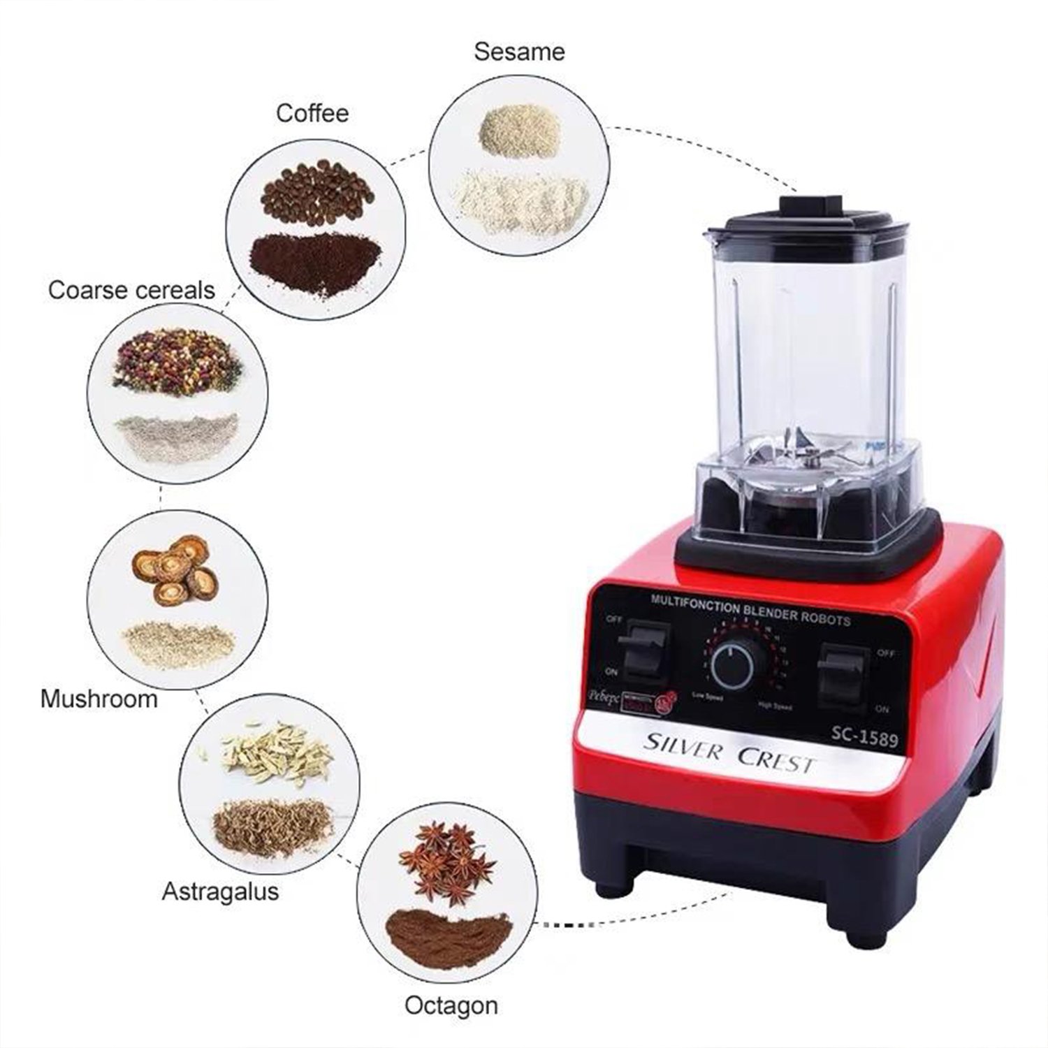 Blender Professional,Kitchen Home Juicer Immersion Mini Cooking Household Blander