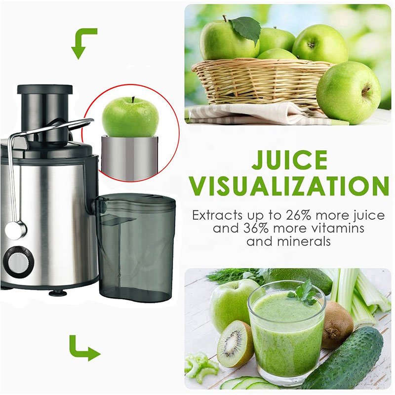 2023 New Design Multifunctional Automatic Juice Extractor Machine Fruit Juicer Vegetable 400w Electric Mixer Portable