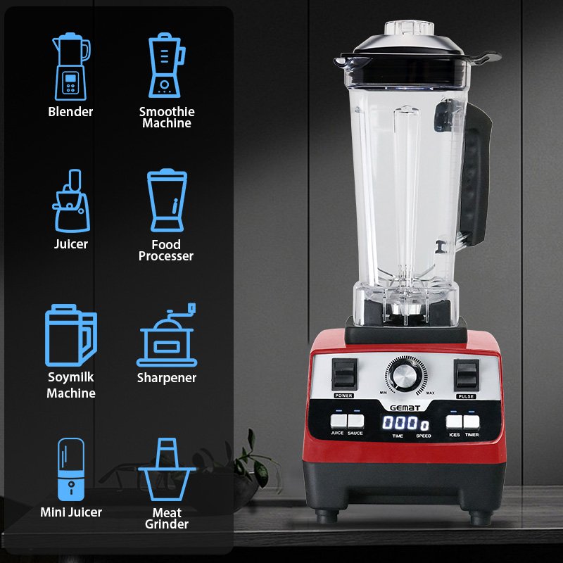 Heavy duty rice fruit commercial chopper machine and juicer blender for restaurant mixeur de cuisine