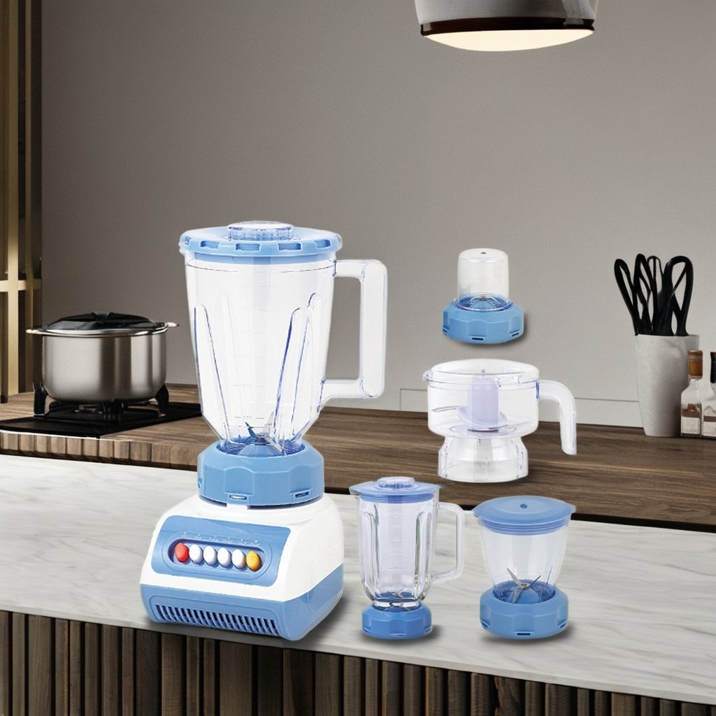 350W 4 Speeds 1.5L Plastic Jar Glass Jar Electric 999 Blender Juicer Blender Food Blender