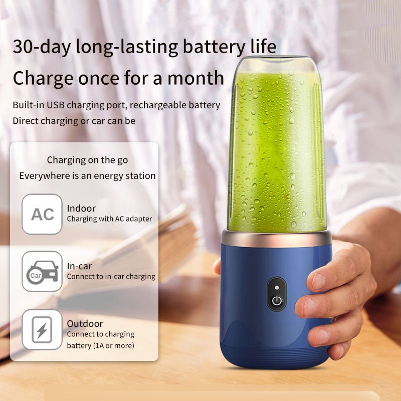 Portable Personal Mini Juicer Cup USB Double cup Blender for Shakes and Smoothies