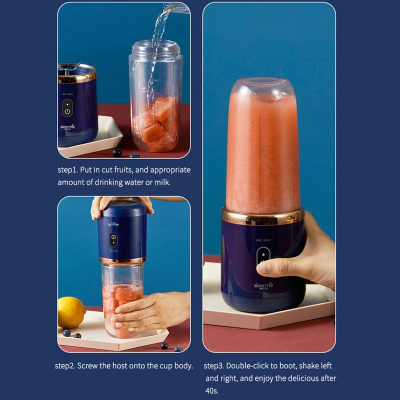 Portable Personal Mini Juicer Cup USB Double cup Blender for Shakes and Smoothies