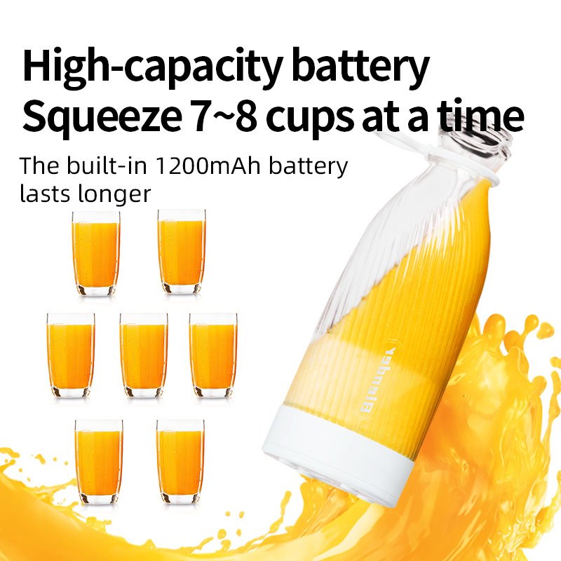 Portable Juicer Blender Electric Fruit Juicer USB Rechargeable Machine Sports Mini Bottle Juicing Blender