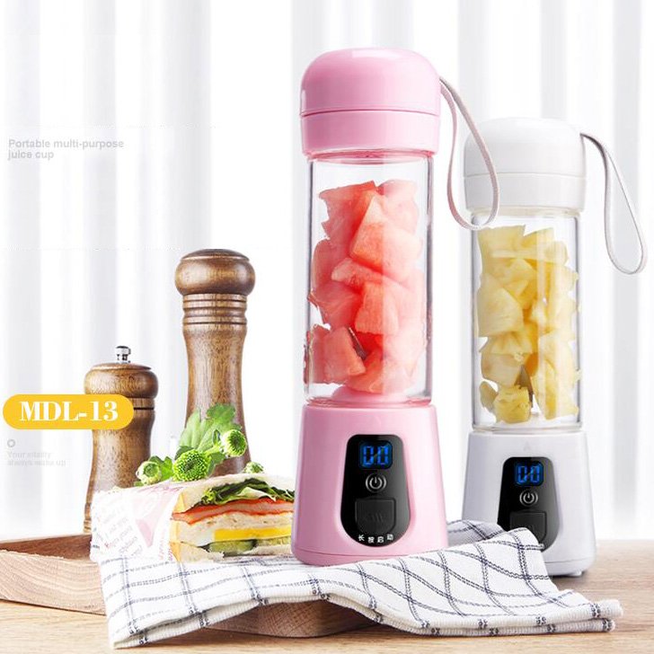One-stop Service Portable Blender Cup Shakes And Smoothies Juice 380ml Six Blades Great For Mixing