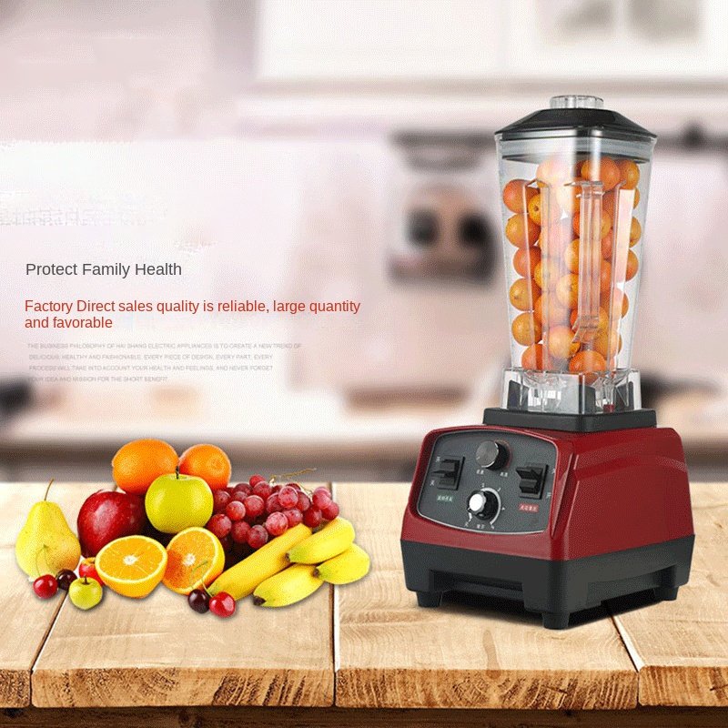 Electric Blender Grinder Juicer Mixer Machine Smoothie Food Processor with Stainless Steel Blade in Plastic Jar