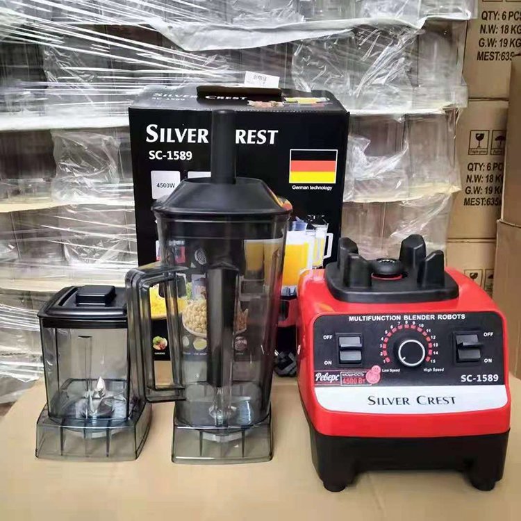 Hot selling factory price 9525 motor 2 in 1 2cup 4500w juicer food processor silver crest blender blender mixer grinder
