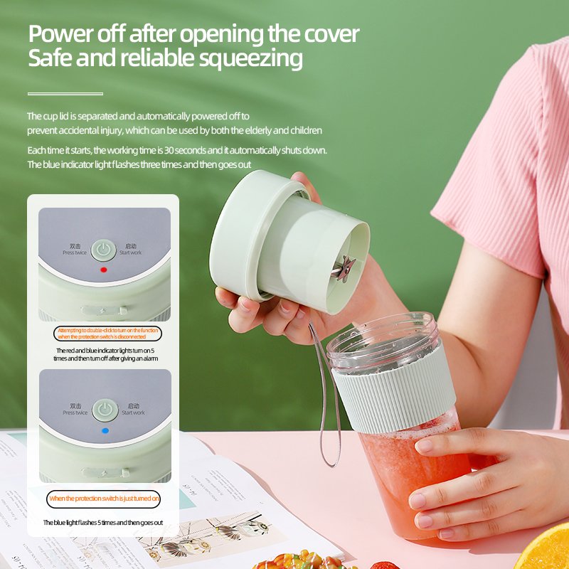 Waterproof USB Mini Hand Juicers Electric Cup Electric Fruit orange Juice Blender Portable Automatic Blender