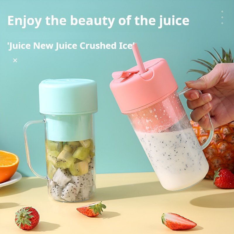 Portable Electric Juice Blender Mini Smoothie Maker with Straw Cross border New Straw Juice Cup