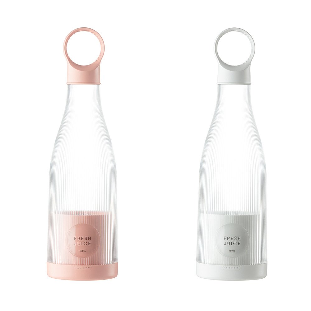 Custom Logo Fresh Juice Portable Blenders and Mini Fruit Smoothie Milkshake Mixer 450ML Bottle Blander Portatil Juicer