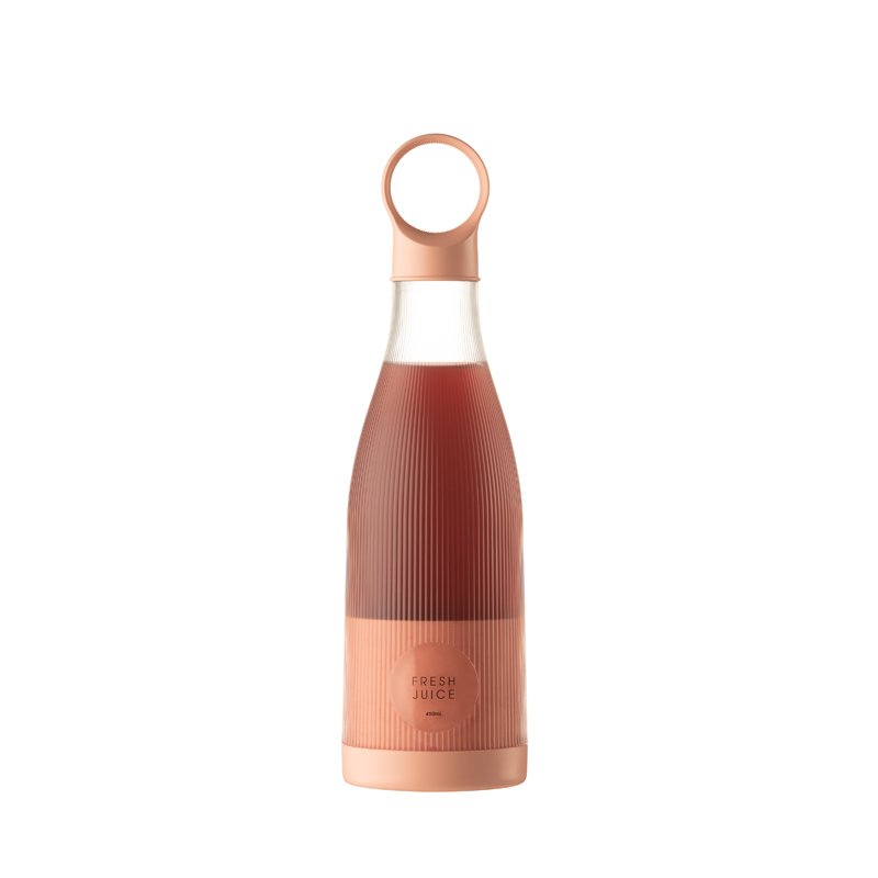 Custom Logo Fresh Juice Portable Blenders and Mini Fruit Smoothie Milkshake Mixer 450ML Bottle Blander Portatil Juicer