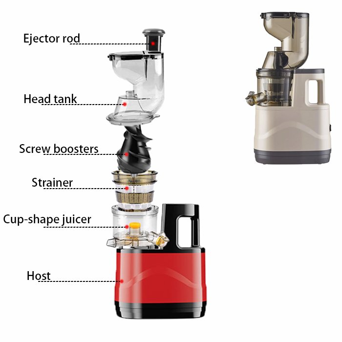 Extractor cold press portable juicers