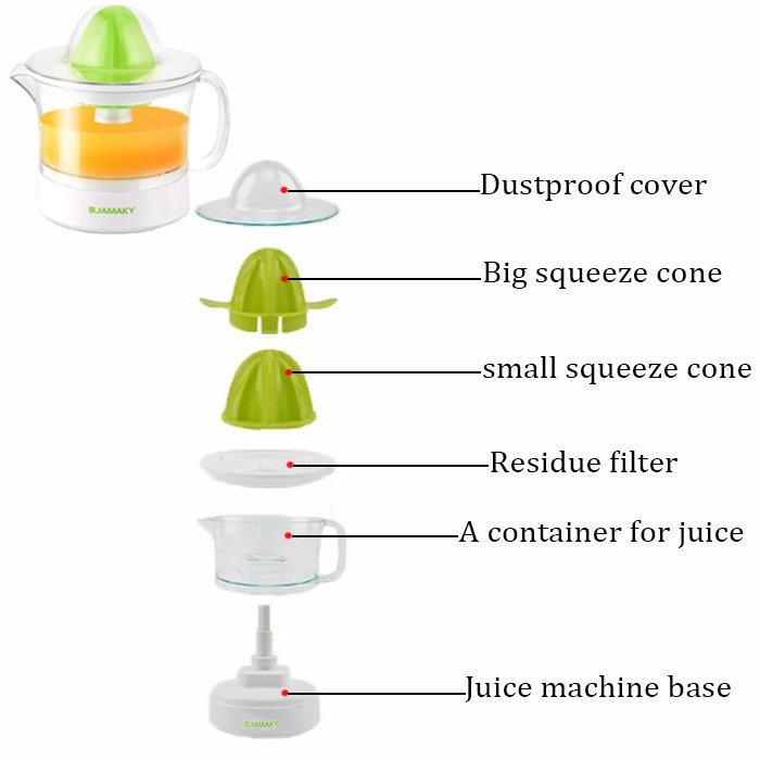 Extractor cold press portable juicers