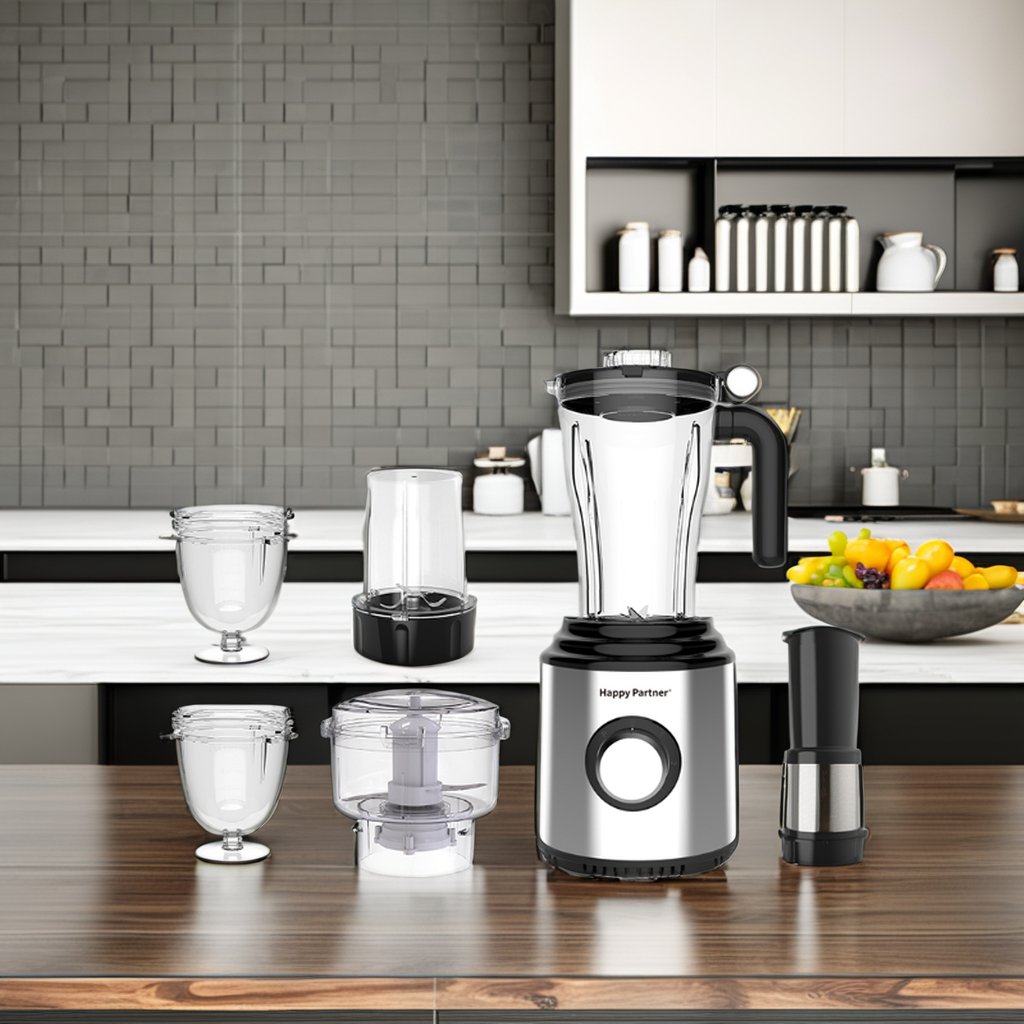 High Quality 6 in 1 Electric Blender Multifunctional Happy Partner Food Processor Manual Power Source Kitchen Household Hotels
