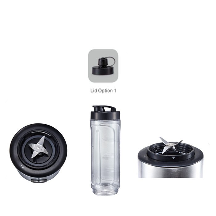 600ML Stainless Steel Housing Portable Juicer blender Smoothie Blender with Stainless Steel Blade
