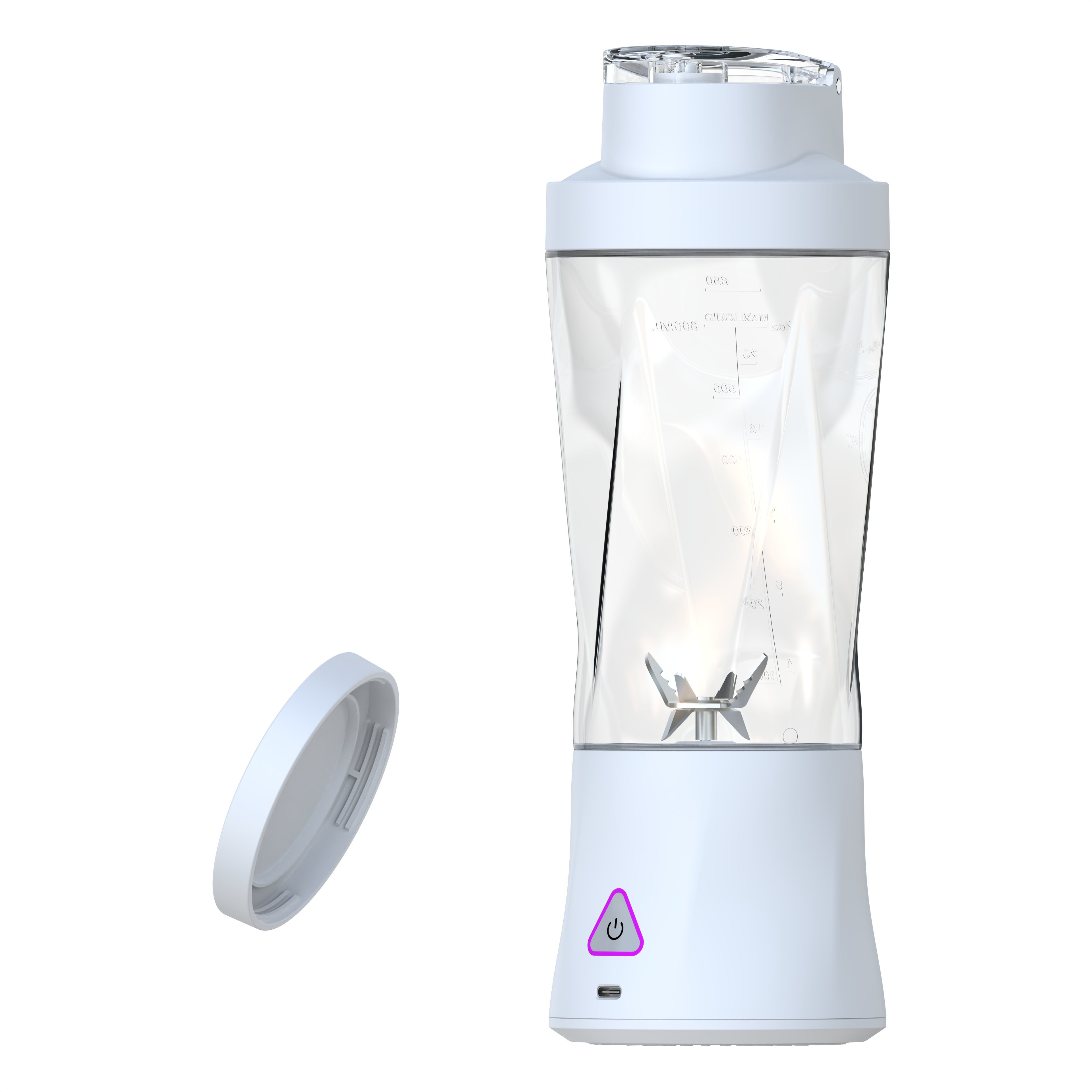 Ligkevan 6000mah 6 blades Usb Rechargeable Blender cup portable juicer Home Use Fruit Ice Smoothie blender mini juicer blender