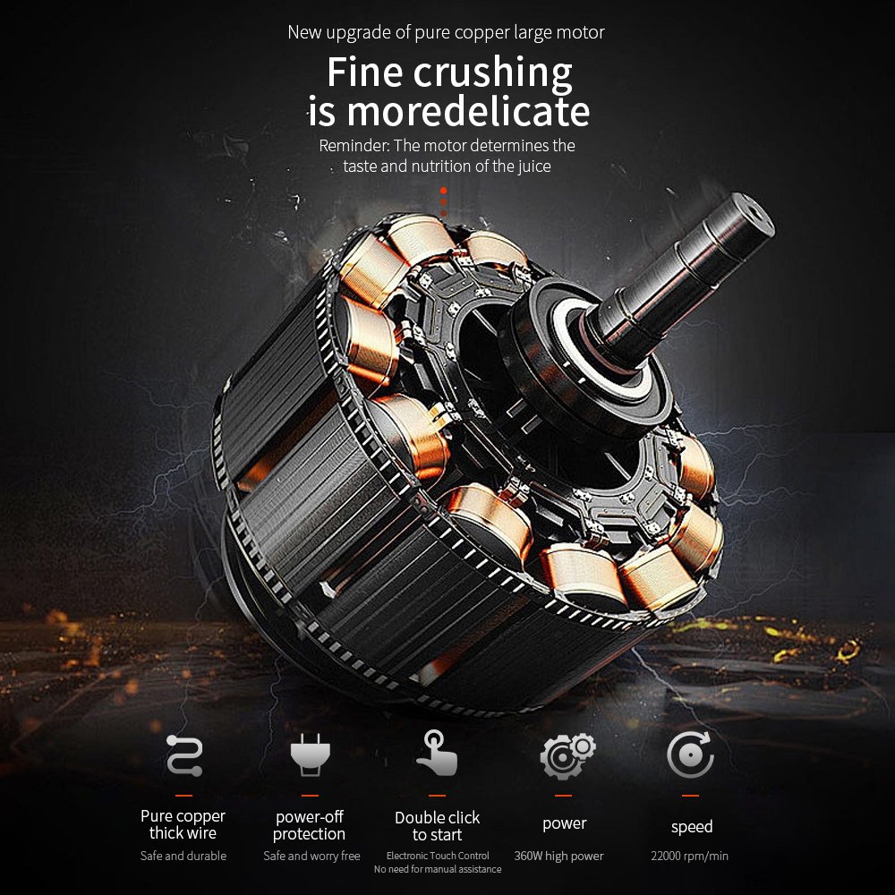 Ligkevan 6000mah 6 blades Usb Rechargeable Blender cup portable juicer Home Use Fruit Ice Smoothie blender mini juicer blender