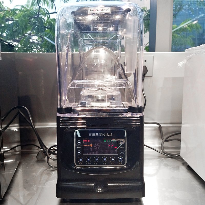 1800W Soundproof Electric Smoothie Maker Ice Blender High Speed Blender with Hood