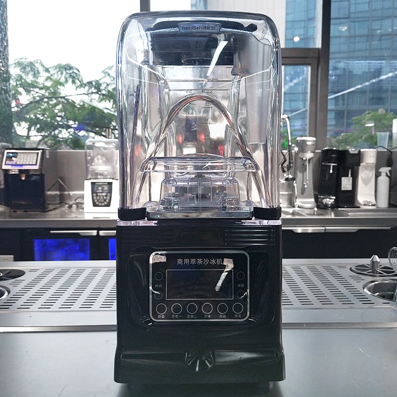 1800W Soundproof Electric Smoothie Maker Ice Blender High Speed Blender with Hood