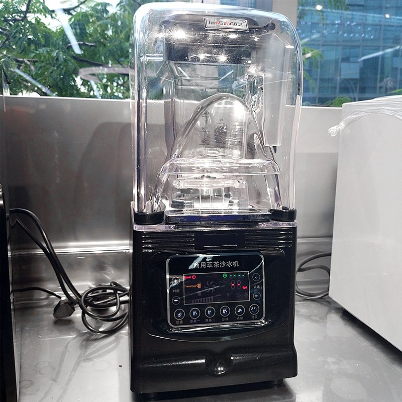 1800W Soundproof Electric Smoothie Maker Ice Blender High Speed Blender with Hood