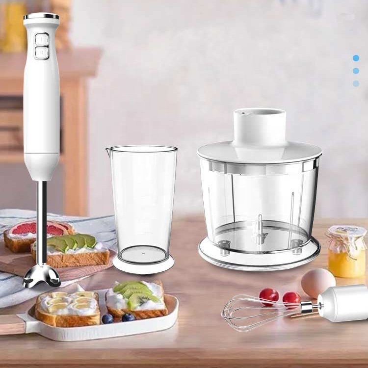 KUFU 5 In 1 Stainless Steel Stick Hand Mixer Professional Vegetable Chopper Fruit Stick Blenders For Household