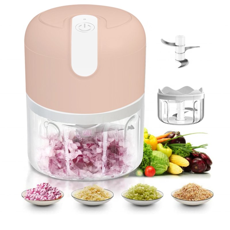 Picnic Food Processor Blender Plastic Portable Blender Vegetable Chopper