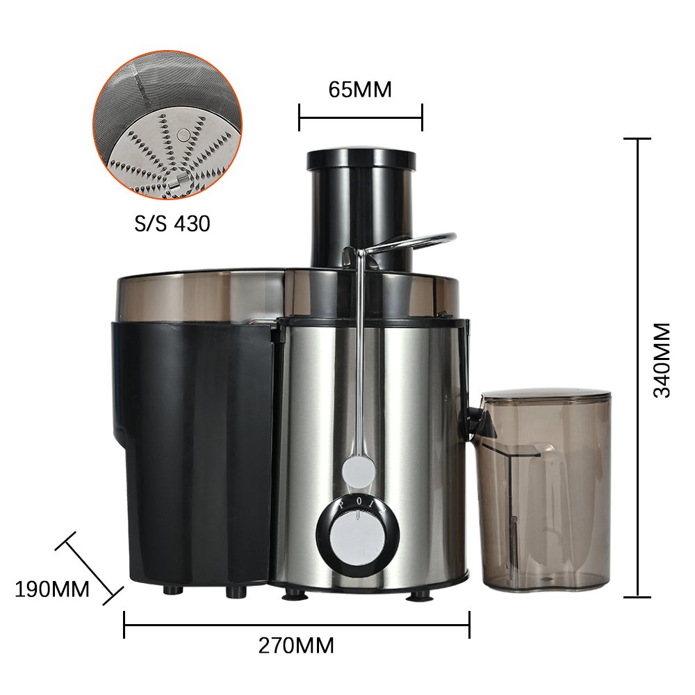 Hot Sell Household Electric Commercial Stainless Steel Centrifugal Fresh Fruits Juicer Blender