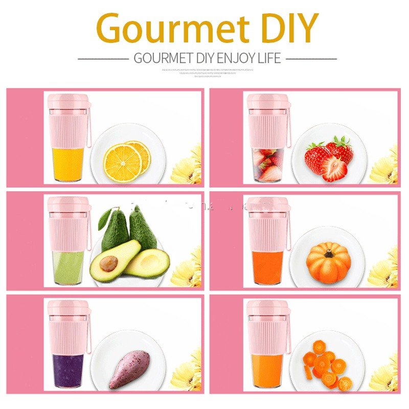 Rechargeable 350 ml Blender Portable Juicer Cup Fruit Mixer Mini Fast Portable Fresh Juicer Blender