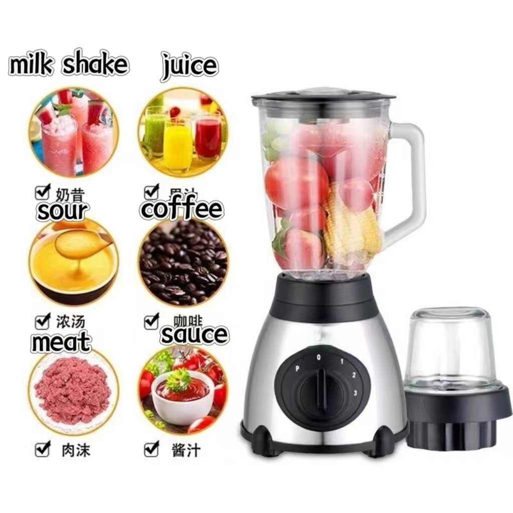 Stainless steel grinder multifunctional home kitchen appliances electric fruit smoothie mixer food juicers and blenders