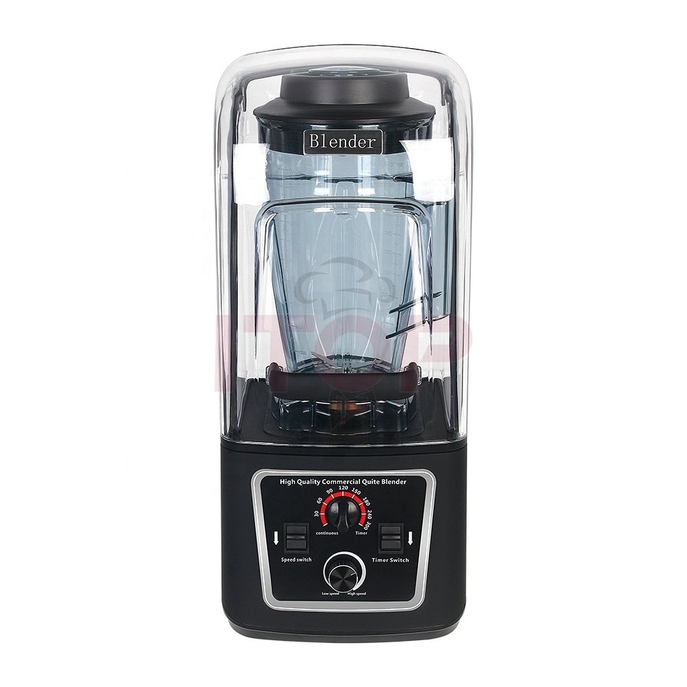 5L Large capacity blender commercial blender with sound cover Professional high speed smoothies blender