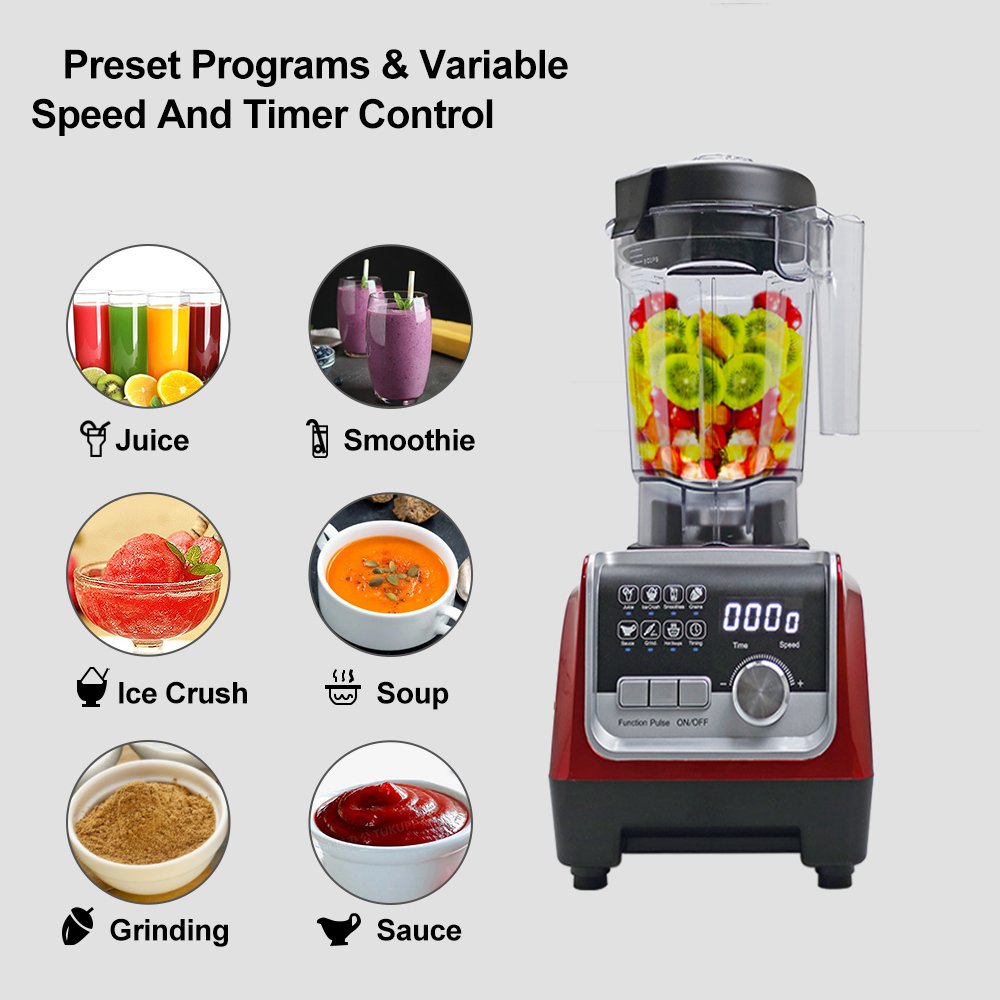 2022 Newest Pure Copper Motor Electric Blender Kitchen Ice Juicer Mixers Blender
