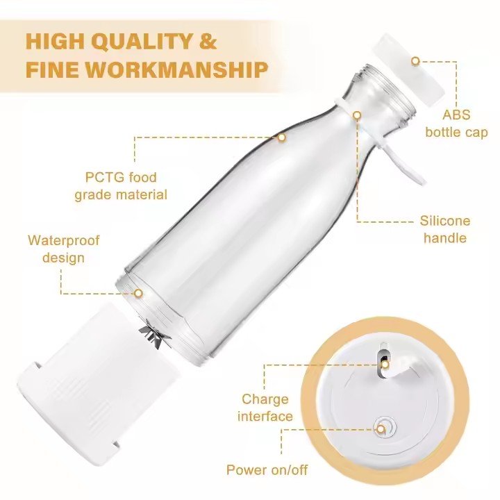 Top Quality Mini Blender Wireless Charging Juice Extractor Machine For Outdoor Blenders