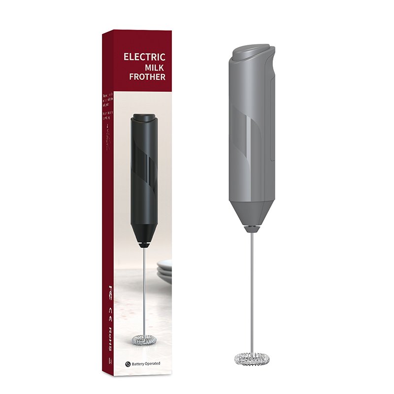 Portable Handheld Electric Milk Frother and Egg Beater Automatic Battery Operated Plastic Whisk Foam Maker Blender