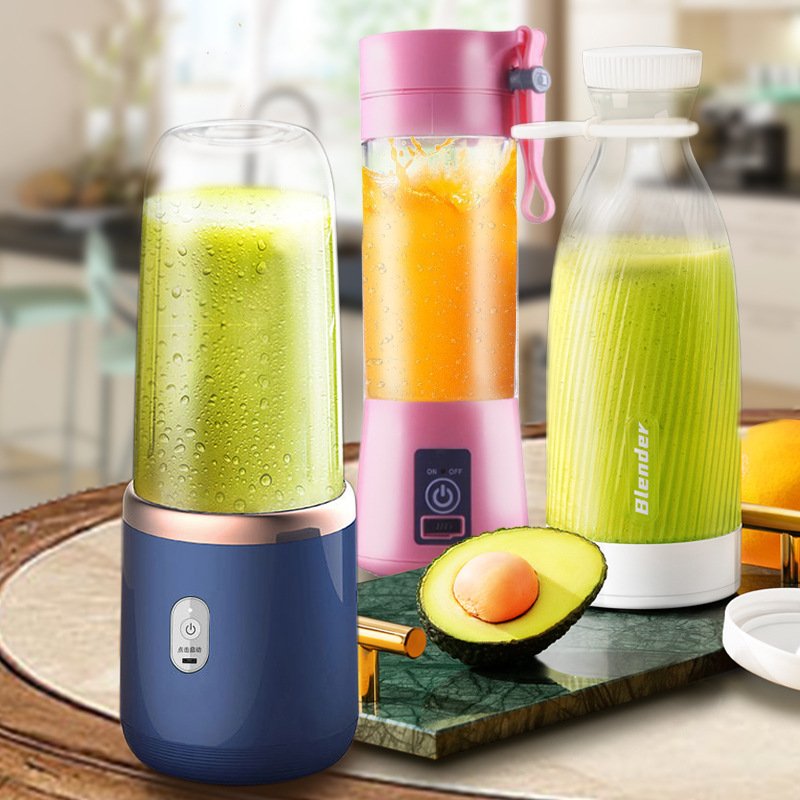 Portable USB Rechargeable Juicer 400ml Fresh Fruit Blender Mini Mixer Home Kitchen Appliances Smoothie Mixer Cup Customer Logo