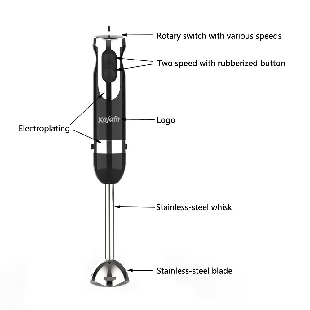 Household 700W immersion 12 speeds electric hand blender set