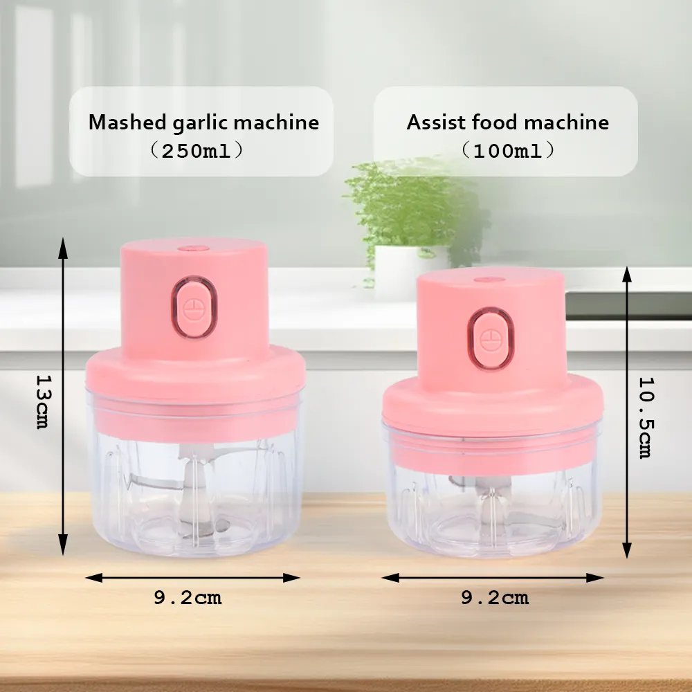 Usb Wireless Electric Mini Meat Grinders Slicers Food Crusher Automatic Vegetable E Chopper Garlic Blender