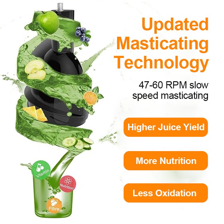 Professional Commercial Household Smoothie Blender Juicer Extractor Machine Slow Masticating Juicer Machine With Quiet Dc Motor