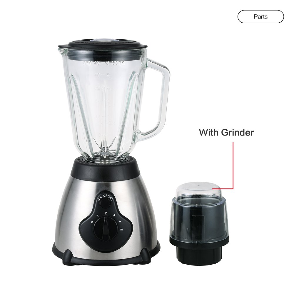 Pny66Eb New National Glass Jar Table Juicer Fruit Juice Food Blender With Metal