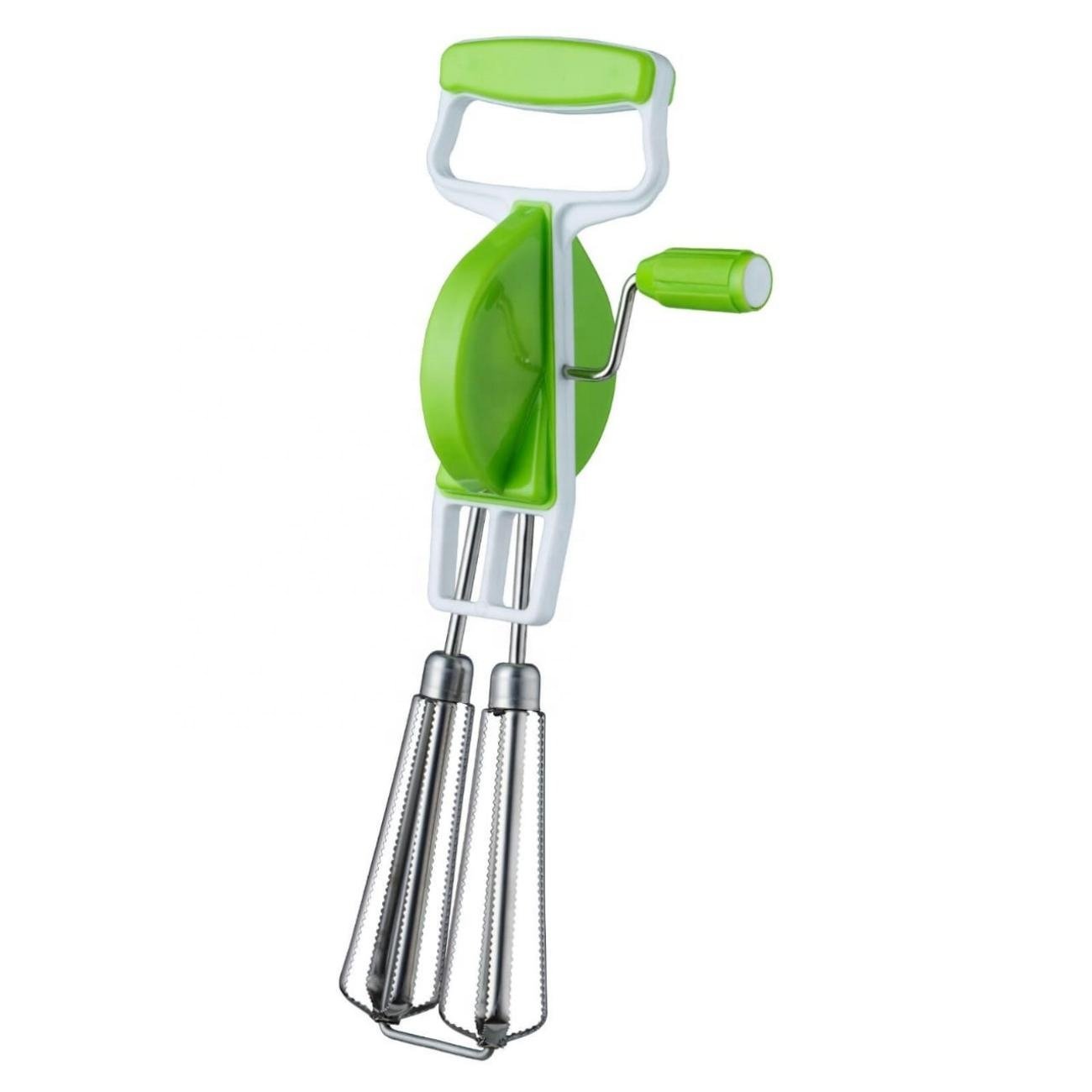 Food Grade Plastic Manual Hand Blender Power-Free Kitchen Tool for Beating Eggs for Outdoor Car Use German Operating Language